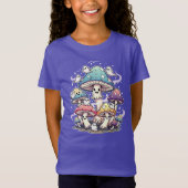 Whimsical Mushroom Geister Halloween Illustration. T-Shirt (Vorderseite)
