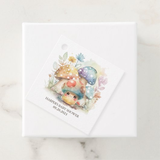 Whimsical Mushroom Geschenkanhänger (Beispiel)