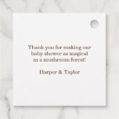 Whimsical Mushroom Geschenkanhänger (Rückseite)