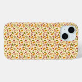 Whimsical Mushroom Leaf Muster iPhone Case (Rückseite (Horizontal))