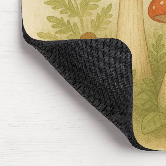 Whimsical Mushroom Mouse Pad - Cocktailcore Mousepad (Ecke)