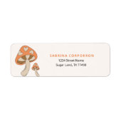 Whimsical Mushroom Orange Brown Earthtone (Vorne)