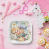 Whimsical Mushroom Pappteller (Party)