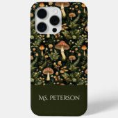 Whimsical Mushroom Pattern Individuelle Name Case-Mate iPhone Hülle (Rückseite)