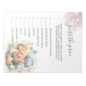 Whimsical Mushroom raten den Preis Notizblock (Vorderseite)