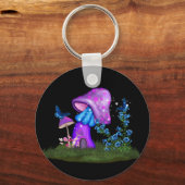 Whimsical Mushroom Schlüsselanhänger (Vorderseite)