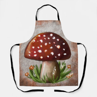 Whimsical Mushroom- und Pilz-Motiv – Naturinspirie Schürze