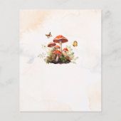 Whimsical Mushroom Watercolor Er sagte, sie sagte (Rückseite)