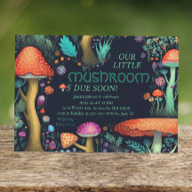 Whimsical Mushroom Woodland Forest Baby Dusche