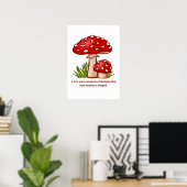 Whimsical Mushroom Zitat Poster - Schicksal Zitat (Heimbüro)
