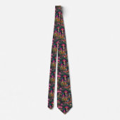 Whimsical Mushrooms Necktie Krawatte (Rückseite)