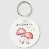 Whimsical Mushrooms Roomie Charm Bester Mitbewohne Schlüsselanhänger (Vorderseite)