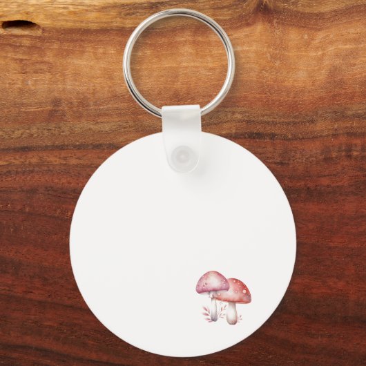 Whimsical Mushrooms Roomie Charm Bester Mitbewohne Schlüsselanhänger (Rückseite)