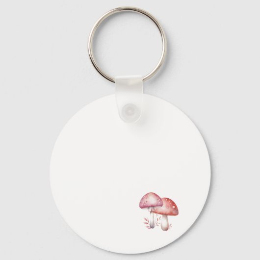Whimsical Mushrooms Roomie Charm Bester Mitbewohne Schlüsselanhänger (Rückseite)