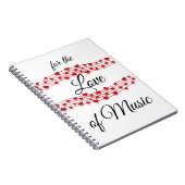 Whimsical music "For the Liebe of music" Notizblock (Rechte Seite)