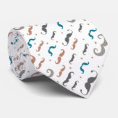 Whimsical Mustache Medley Krawatte (Gerollt)