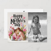 *~* Whimsical Muttertag AP72 Foto Herz Feiertagspostkarte (Vorne/Hinten)