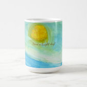 Whimsical Naive Art Sonnenlandschaft Kaffeetasse (Mittel)