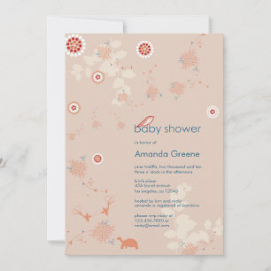 Whimsical Nature Baby Shower Einladungskarte Einladung
