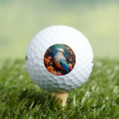 Whimsical Nature Blue Bird Golfball (Insitu T-Shirt)