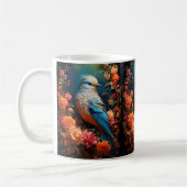 Whimsical Nature Blue Bird Kaffeetasse (Links)