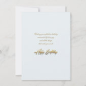 Whimsical Nature Blue Bird Karte (Rückseite)