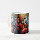 Whimsical Nature Blue Bird No. 4 Kaffeetasse (Vorderseite Links)
