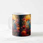 Whimsical Nature Blue Bird Nr. 2 Kaffeetasse (Vorderseite Links)