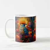 Whimsical Nature Blue Bird Nr. 2 Kaffeetasse (Links)