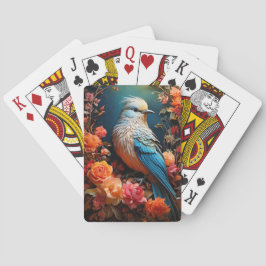 Whimsical Nature Blue Bird Spielkarten