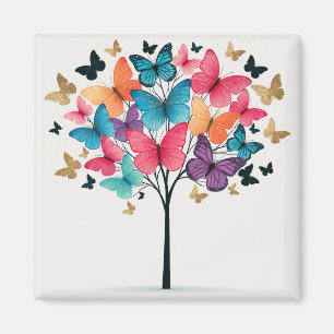 Whimsical Nature Schmetterling Baum des Lebens Magnet