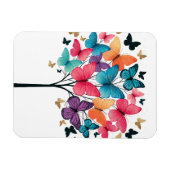 Whimsical Nature Schmetterling Baum des Lebens Magnet (Horizontal)
