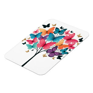 Whimsical Nature Schmetterling Baum des Lebens Magnet