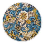 Whimsical Nautical Art Drawer Knobs Keramikknauf (Vorderseite)