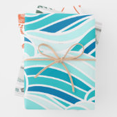 Whimsical Nautical Beach gepflegt Geschenkpapier Set (Beispiel)