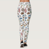 Whimsical Nautical, Coastal Design Leggings (Rückseite)