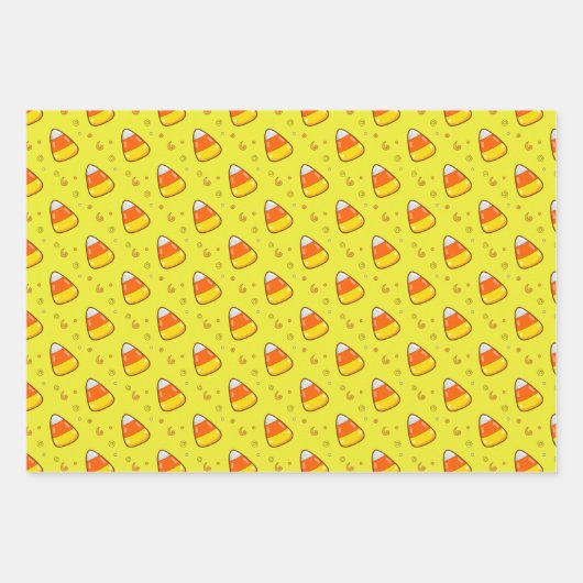 Whimsical Neon Ghost, Candy Corn, Hexe, Halloween Geschenkpapier Set (Vorderseite 2)