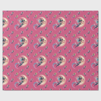 Whimsical neon Halloween Hexe, Halloween Hexe, Geschenkpapier