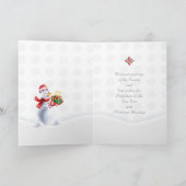 Whimsical Neujahr Weihnachten Schneelandschaft Fee (Innenseite)