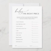 Whimsical Neutral Baby Dusche die richtige Preiska Einladung (Vorderseite)