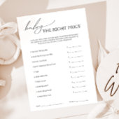 Whimsical Neutral Baby Dusche die richtige Preiska Einladung