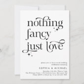 Whimsical Nichts Extravagant nur Liebe Lässig Hoch Einladung (Vorderseite)