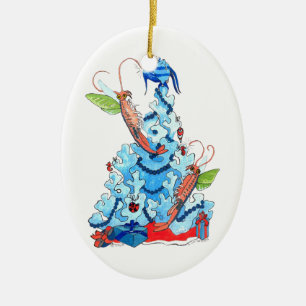 Whimsical Niedlich Alaska Wildlife Keramik Ornament