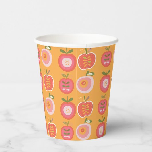 Whimsical Niedlich Apple Pattern Baby Dusche Pappbecher (Rechts)