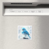 *~* Whimsical Niedlich Detailed Blue Bird AP54 Art Magnet (In Situ (Geschirrspüler))