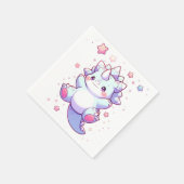 Whimsical Niedlich Dinosaur Baby Dusche Serviette (Ecke)