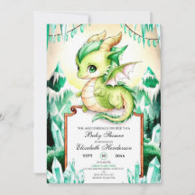 Whimsical Niedlich Dragon Baby Dusche
