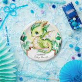 Whimsical Niedlich Dragon Baby Dusche Pappteller (Party)