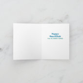 Whimsical Niedlich Dreidel Menorah CUSTOM HANUKKAH Feiertagskarte (Innenseite)