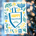 Whimsical Niedlich Dreidel Menorah CUSTOM HANUKKAH Feiertagskarte<br><div class="desc">Perfekte niedliche Karte für einen lustigen Urlaub! Handgemachte Kunst für Sie! Vollständig anpassbar! Klicken Sie auf "Personalisieren" oben, um den Text zu bearbeiten. Klicken Sie auf "Bearbeiten mit dem Designwerkzeug", um die Schriftart, Farben und Einstellungen anzupassen. (Karo auch mein Shop für alternative Designs) Dies ist eine Flachkarte, Karo meinen Shop...</div>
